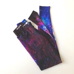 Authentic Black Milk Purple Galaxy Leggings XS